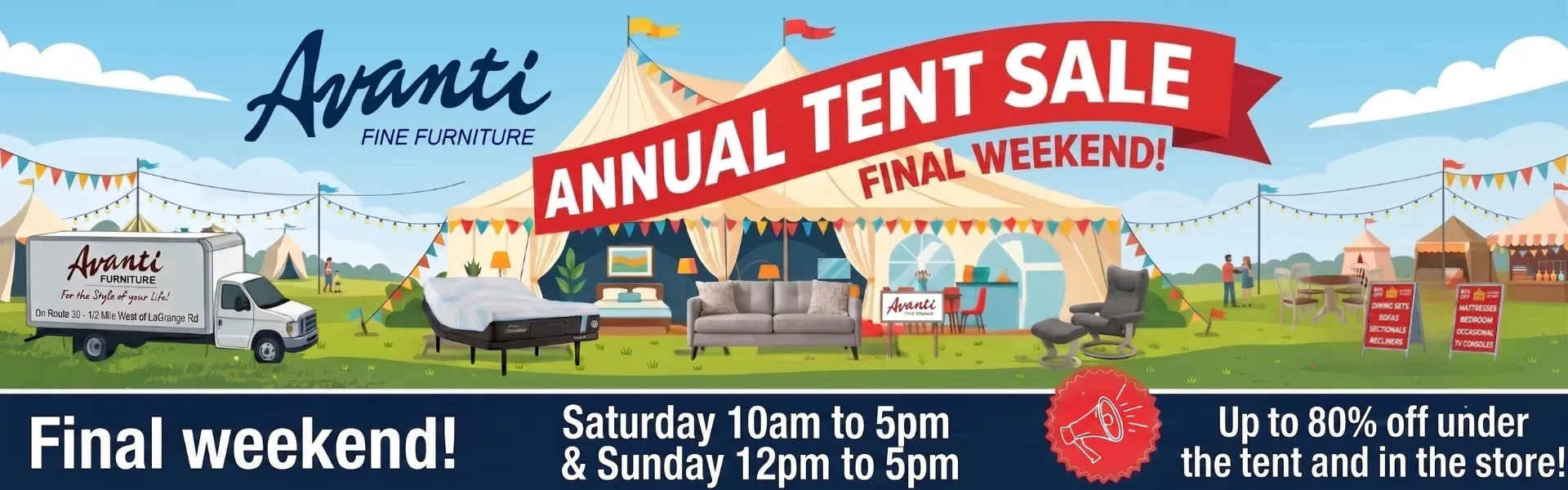 Final Weekend of Tent Sale!